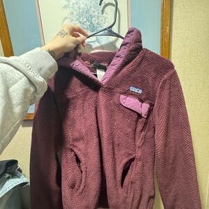 Patagonia Women's Burgundy Fleece Hoodie